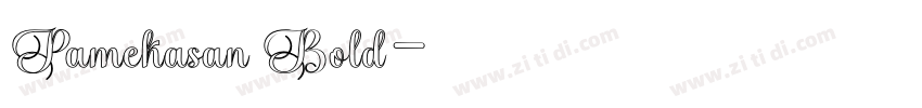 Pamekasan Bold字体转换